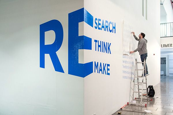 custom wall decals revitalizing a company's common area